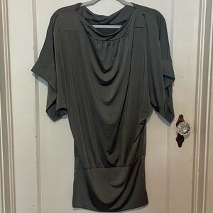 New never worn Venus Dolman sleeves mini dress dark gray size Small